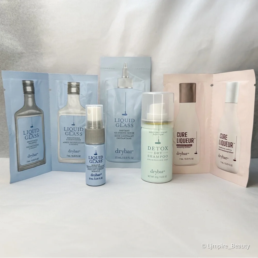 Drybar Hair Care Set w/ Detox Dry Shampoo, Liquid Glass, Cure Liqueur